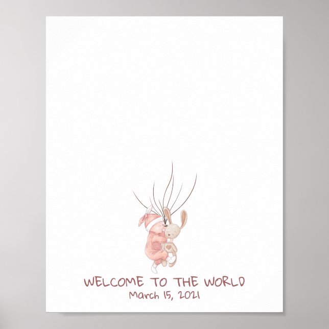 Poster Livre d'invité sur les empreintes digitales du nou (Devant)