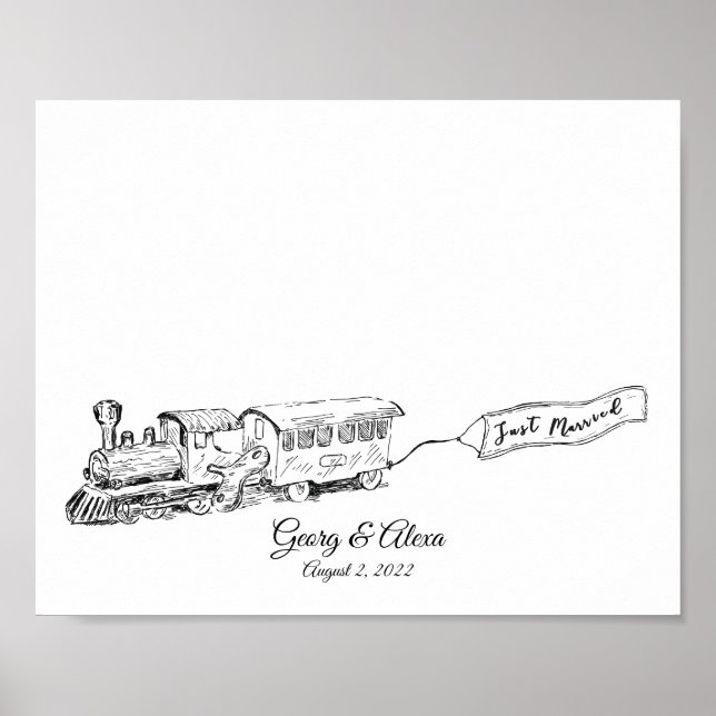 Poster Livre d'invité sur les empreintes digitales du tra (Devant)