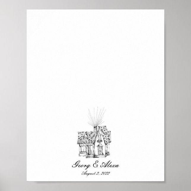 Poster Livre d'invité Up House Dreams (Devant)