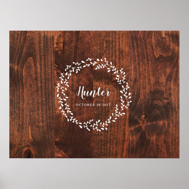 Poster Livre d'invités Wreath Alternative Print (Devant)