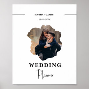 Poster Livre d'Itinéraire Wedding planner moderne
