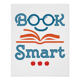 Poster Livre Smart Funny Lecture Lover Bookworm