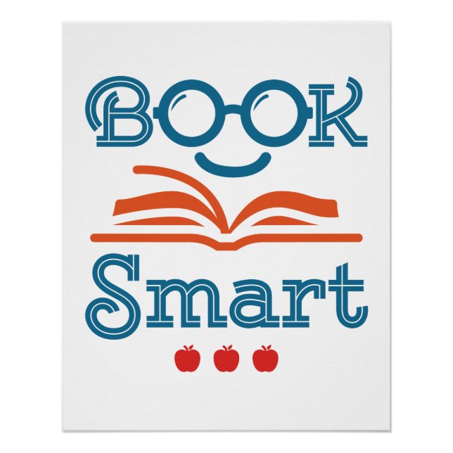 Poster Livre Smart Funny Lecture Lover Bookworm (Devant)