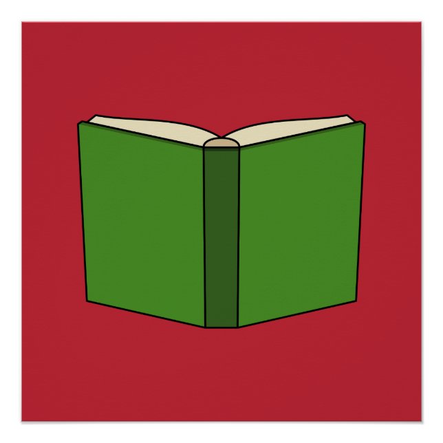 Poster Livre vert de dessin (Devant)