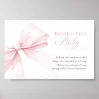 Livres à l'arc rose pour bébé - Carte de télécharg
