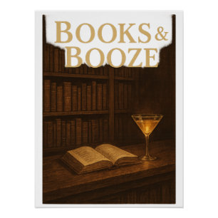 Poster Livres & Boze Pour les amateurs de bar