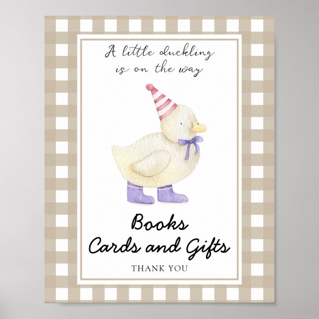 Poster Livres cartes et cadeaux Lucky Duck (Devant)