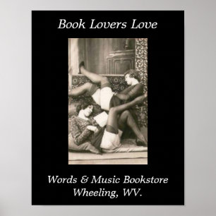 Poster livres d'affiches librairie roues virginie ouest
