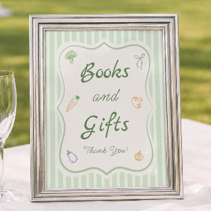 Poster Livres et Cadeaux de Baby Shower Marché des Produc