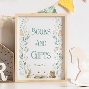 Poster Livres et Cadeaux de Fête de Bébé Un Nouveau Chapi