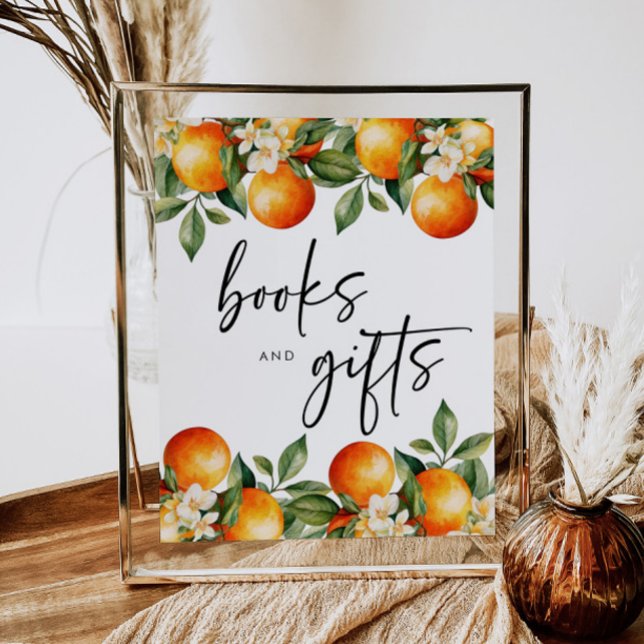 Poster Livres et cadeaux Little Cutie Signe orange Citrus (Créateur téléchargé)
