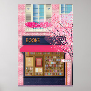Poster Livres Librairie Illustration