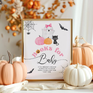 Poster Livres Little Boo Halloween pour bébé