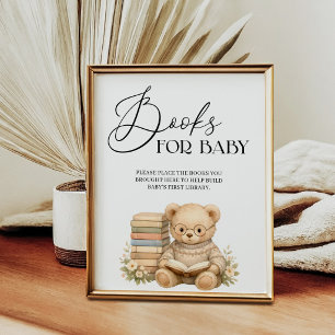Poster Livres pour bébé livre d'histoires Nouveau chapitr