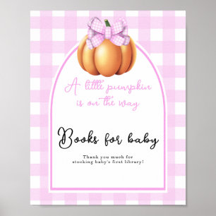 Poster Livres pour bébé shower pour bébé arc en forme de