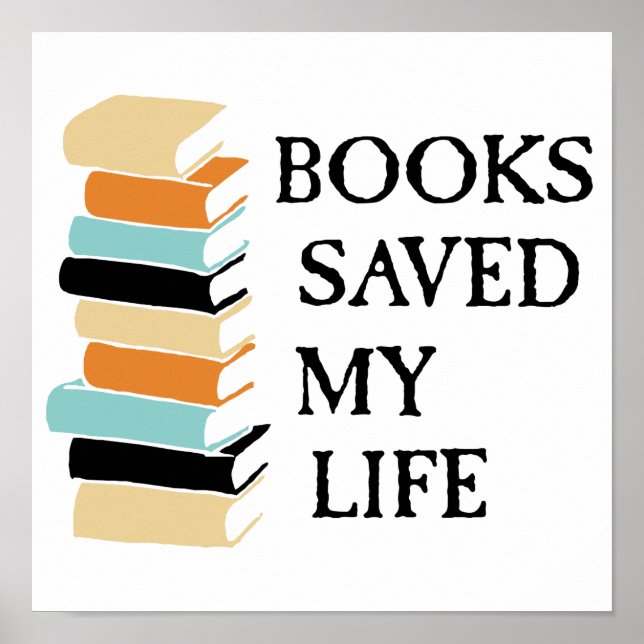 Poster Livres Sauvés Ma Vie (Devant)