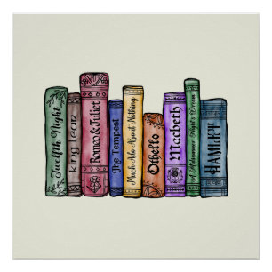 Poster Livres Shakespeare No.1