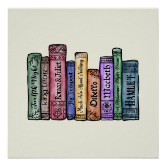Poster Livres Shakespeare No.1