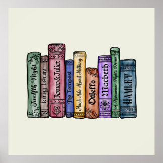 Poster Livres Shakespeare No.1