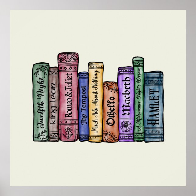 Poster Livres Shakespeare No.1 (Devant)