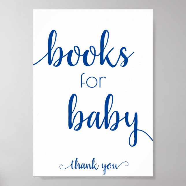 Poster Livres simples pour bébé | French Blue Book Droff (Devant)