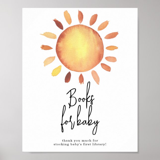 Poster Livres Sunshine pour bébé (Devant)