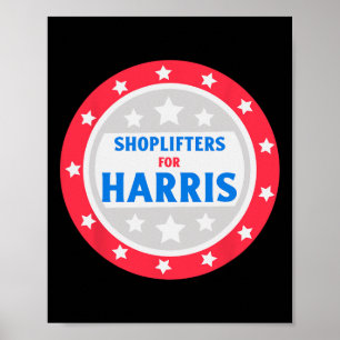 Poster Livreurs Pour Harris Drôle Donald Trump