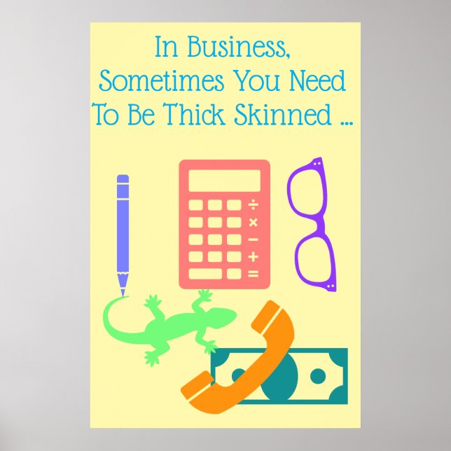 Poster Lizard at Work (Devant)