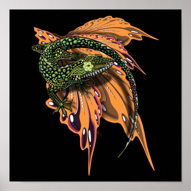 Poster Lizard d'Anole (Devant)