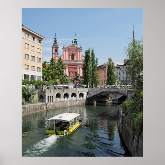 Poster Ljubljana Slovénie (Devant)