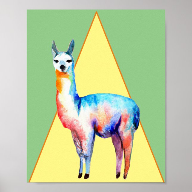 Poster Llama lackadaisical en vedette (Devant)