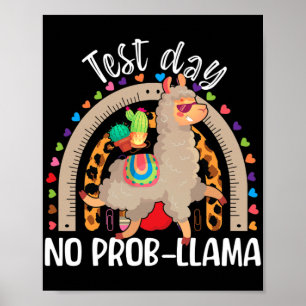 Poster Llama Test Day Mai 2024 No Prob-llama Llama Teache