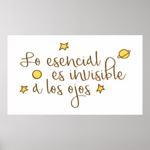 Poster Lo esencial es invisible a los ojos