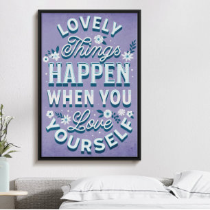 Poster Lobe-toi, joueuse motivation d'amour-propre