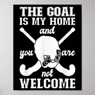 Poster L'objectif est ma maison - Gardien de hockey sur g