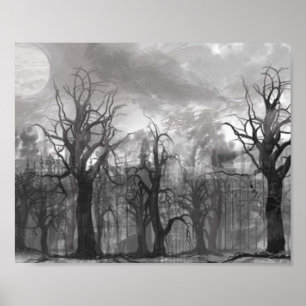 POSTER L'OBSCURITÉ DE L'AFFICHE DE FORÊT