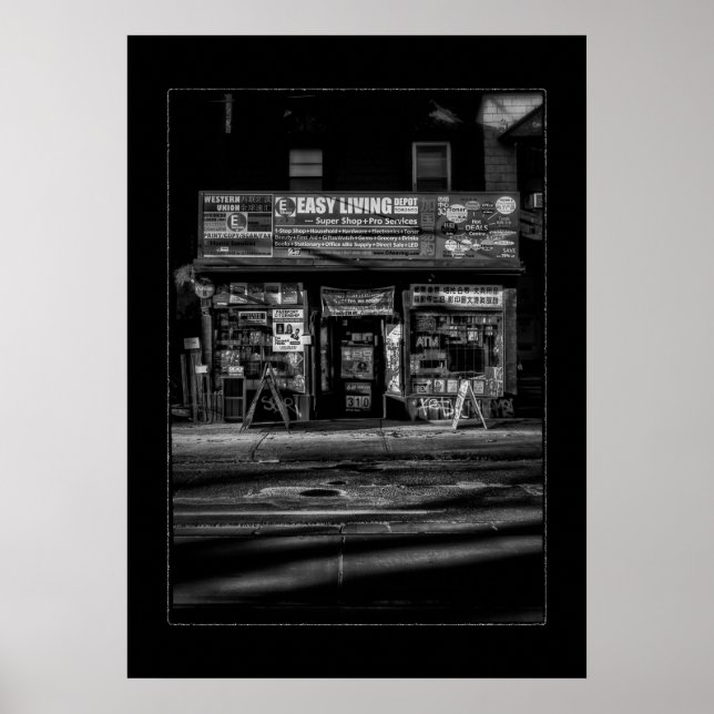 Poster Local Tout Magasin No 3 avec bordure (Devant)