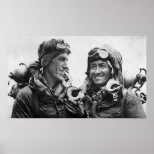 Poster Localisation Norgay Edmund Hillary Everest 1953