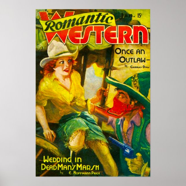 Poster L'Occident romantique — Autrefois un hors-la-loi (Devant)