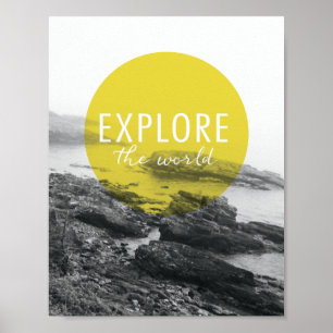 Poster L'océan   explorent la citation du monde