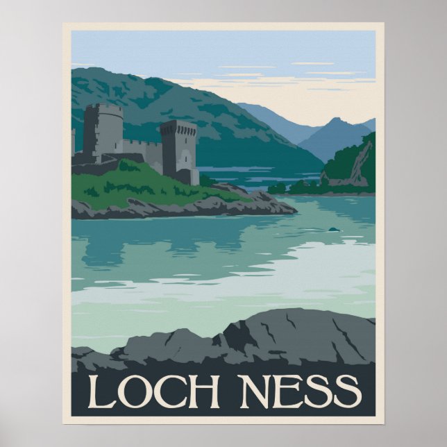 Poster Loch Ness, Écosse (Devant)