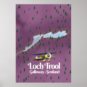 Poster loch trool , galloway, scotland Travel map