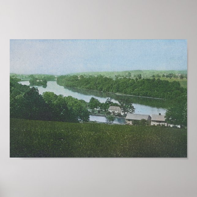 Poster Lock Tenders House Parkerford PA Schuylkill (Devant)