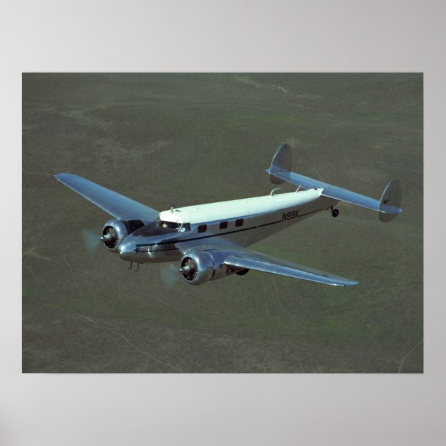 Poster Lockheed, 12A Electra, 1938_Classic Aviation (Devant)