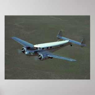 Poster Lockheed, 12A Electra, aviation 1938_Classic
