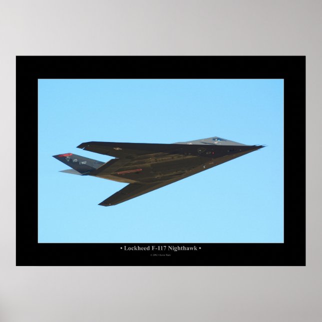 Poster Lockheed F-117 Nighthawk (Devant)