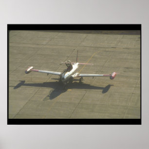 Poster Lockheed T-33 Trainer atterrissage_Avion militaire