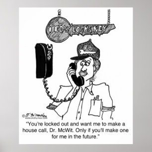 Poster Locksmith ne fera pas appel à la maison