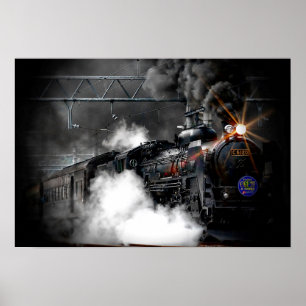 Poster Locomotive à vapeur