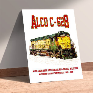 Poster Locomotive Diesel Alco C-628 alias Alco Century 62